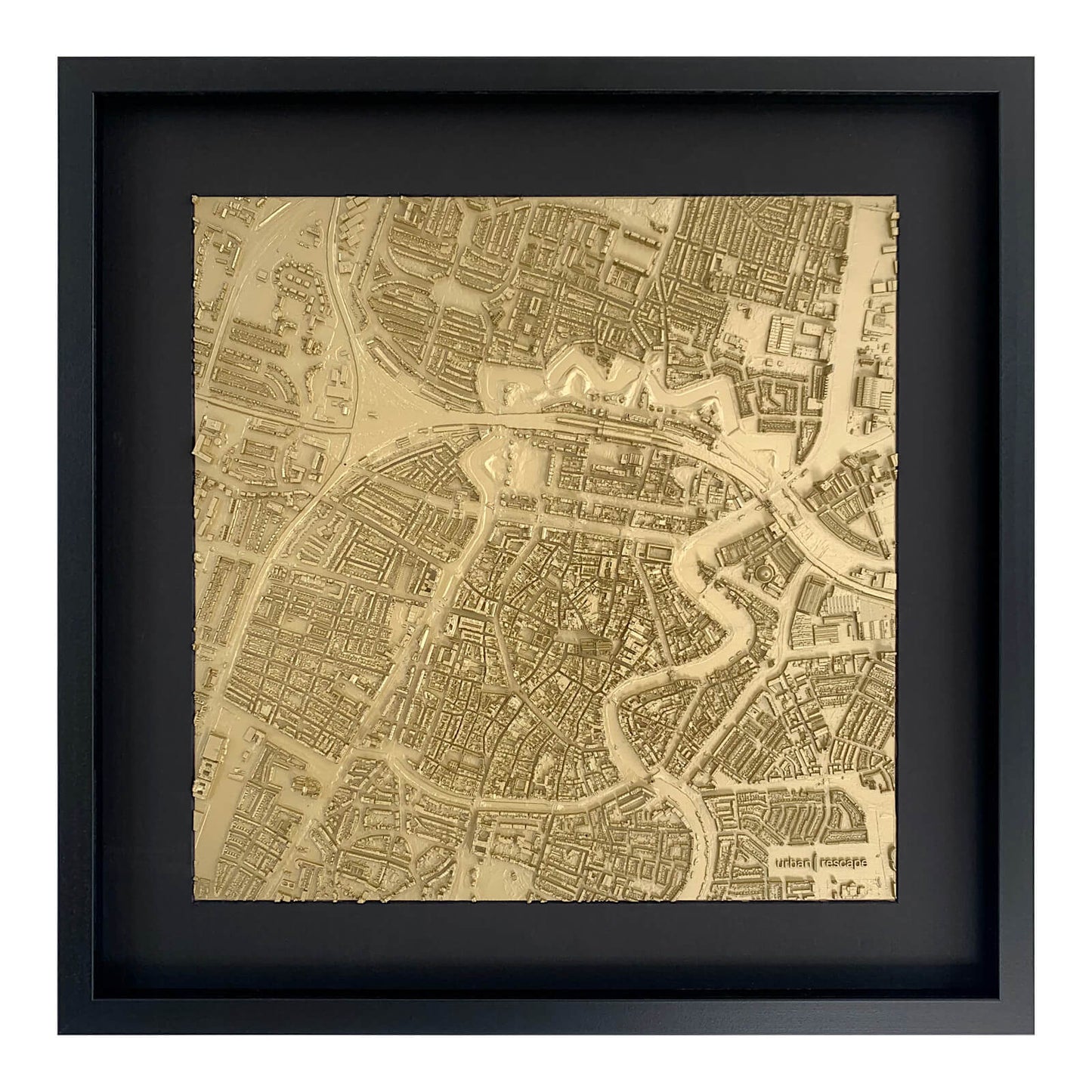Vooraanzicht van 3D plattegrond van Haarlem