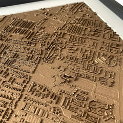 Close-up van 3D plattegrond van Voorschoten